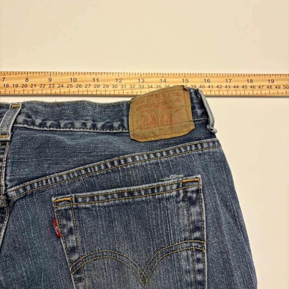 Levi's 515 Nouveau Boot Cut Jeans Women 14 Blue Medium Wash Mid Rise Denim - Picture 5 of 9